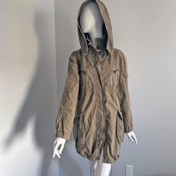 Women's Parka Jacket, Utility Coat, Military Style, Bulgarian Label,  Size L - Picture 5 of 9